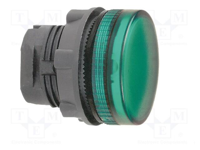 Control lamp; 22mm; Harmony XB5; -25÷70°C; Ø22mm; IP66; green