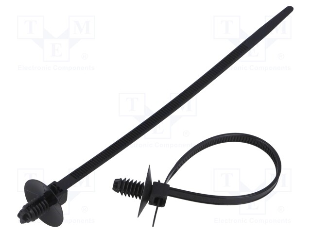 Cable tie; with fixing lugs; L: 170mm; W: 5mm; polyamide; 135N