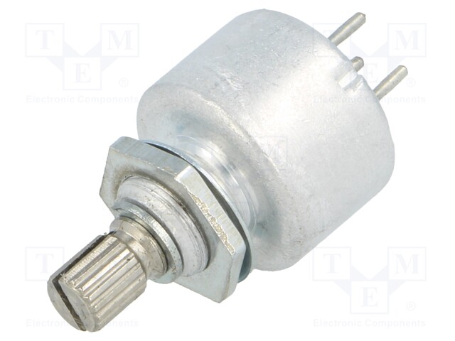 Potentiometer: shaft; single turn; 470Ω; 1W; ±20%; 4mm; linear; THT