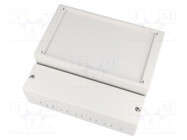 Enclosure: wall mounting; X: 213mm; Y: 185mm; Z: 84mm; RCP; ABS; grey