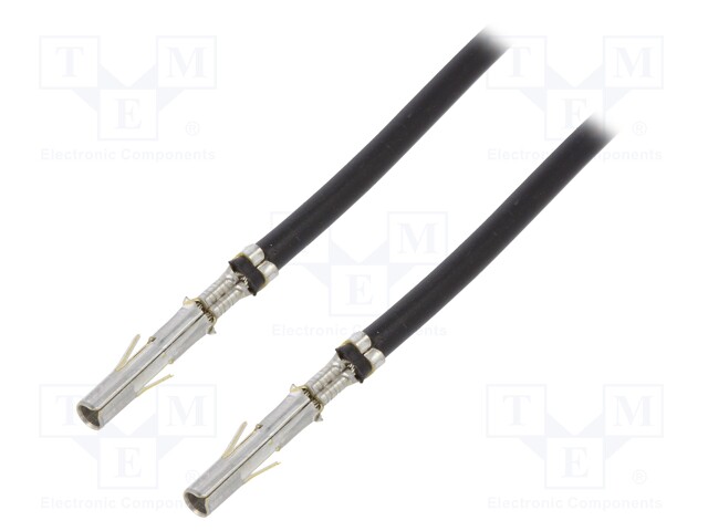 Contact; female; 18AWG; MLX; tinned; Contacts ph: 6.35mm; Len: 0.3m