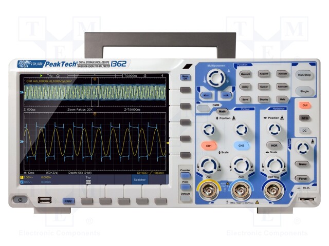 Oscilloscope: digital; Channels: 2; ≤200MHz; 2Gsps; 40Mpts; Plug: EU