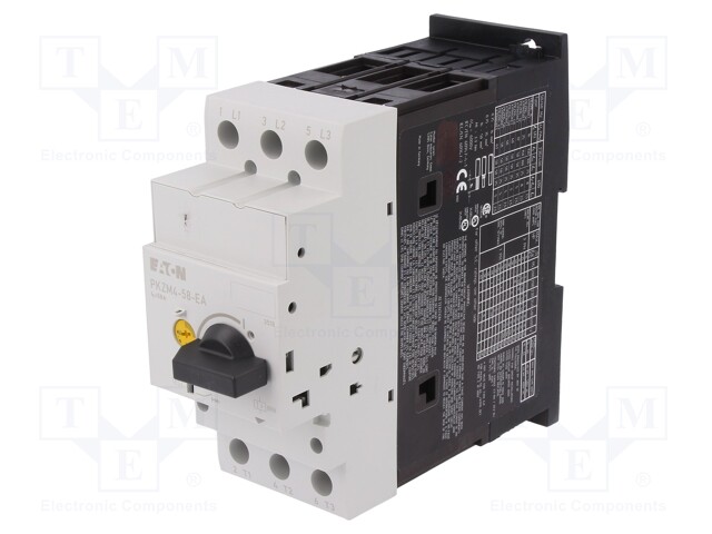 Motor breaker; 30kW; 220÷690VAC; DIN; Overcurrent release: 50÷58A