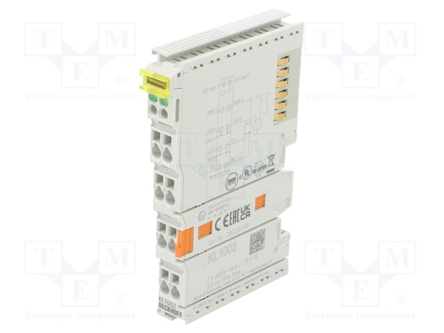 Industrial module: digital input; 24VDC; -25÷60°C; IP20; IN: 2