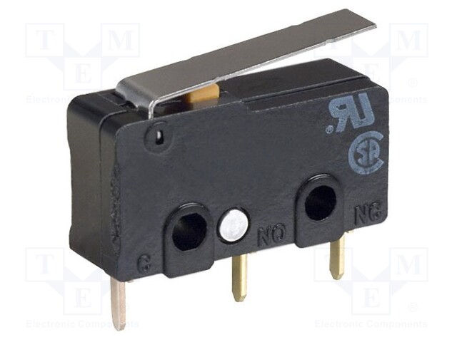 Microswitch SNAP ACTION; with lever; SPDT; 5A/125VAC; ON-(ON)