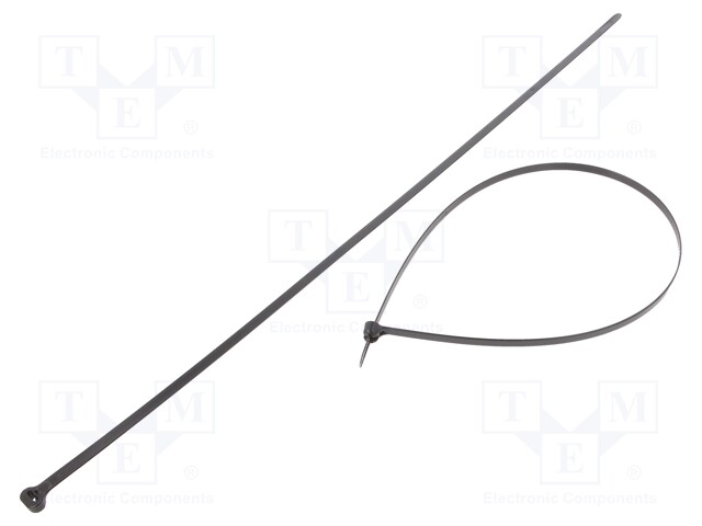 Cable tie; with a metal clasp; L: 538mm; W: 7mm; polyamide; 534N