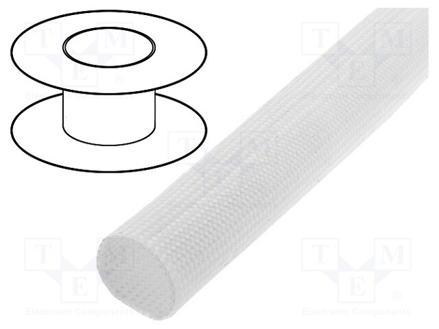 Insulating tube; Mat: glass fibre coated  with silicone rubber