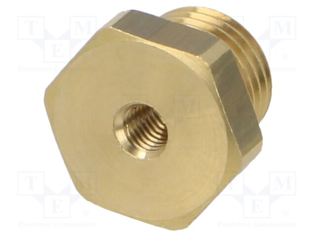 Brass; Mount.elem: thread adapter; Int.thread: M5