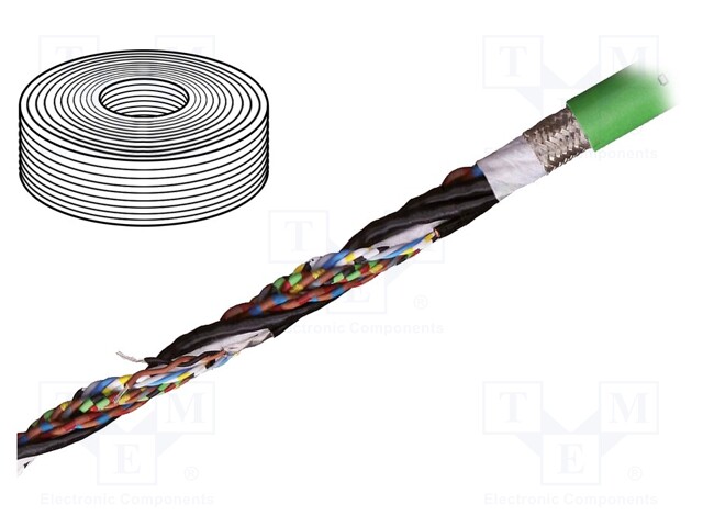 Wire: test lead cable; chainflex® CF111.D; PUR; green-yellow