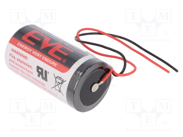 Battery: lithium; 3.6V; D; 150mm leads; Ø32.9x61.5mm; 19000mAh