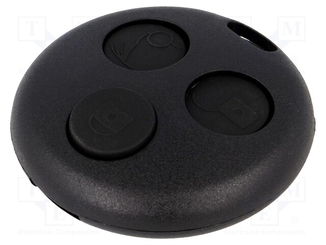 Enclosure: for remote controller; plastic; black; Smart