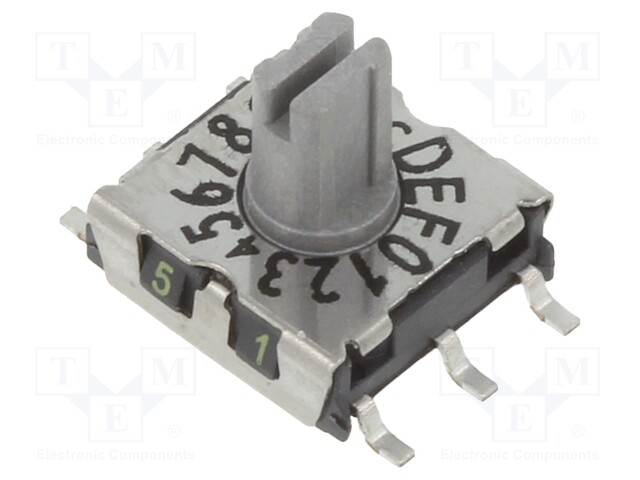 Switch: rotary; Pos: 16; 1uA/20mVDC; -50÷125°C; Mounting: SMD