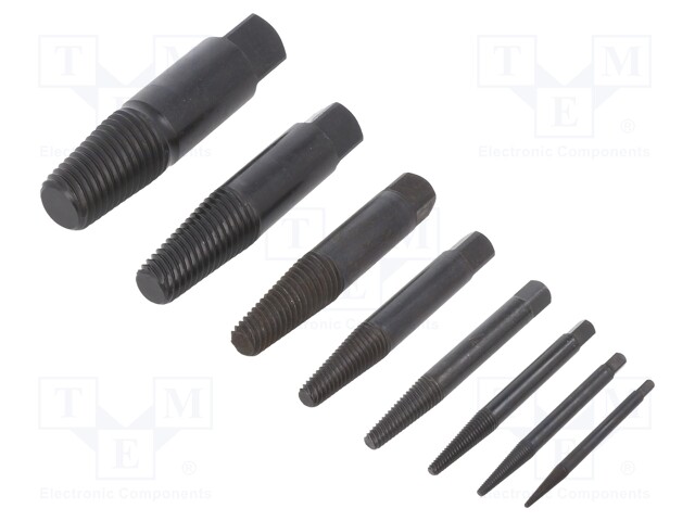 Kit: screw extractor; 8pcs.