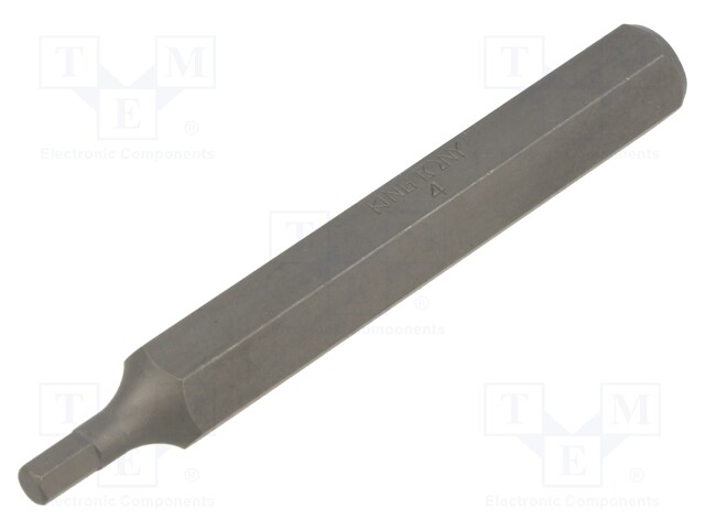 Screwdriver bit; hex key; HEX 4mm; Overall len: 80mm