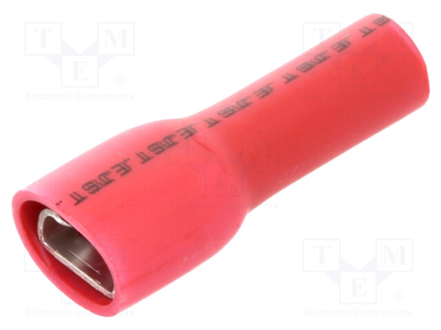 Terminal: flat; 4.8mm; 0.8mm; female; 0.5÷1.5mm2; crimped; red