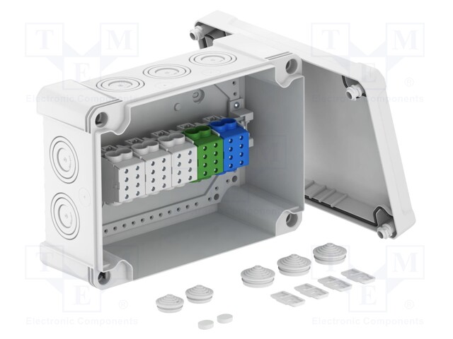 Enclosure: junction box; X: 202mm; Y: 286mm; Z: 126mm; polycarbonate