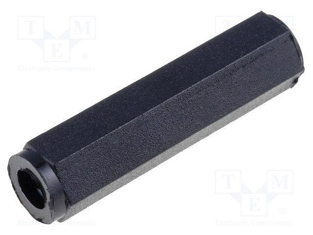 Screwed spacer sleeve; polyamide; M3; 30mm