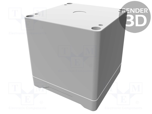 Enclosure: multipurpose; X: 90mm; Y: 90mm; Z: 90mm; 1555; ABS; grey