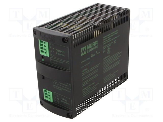 Power supply: switched-mode; 240W; 24÷28VDC; 10A; 185÷265VAC; IP20