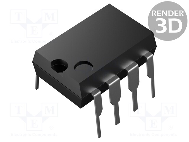 PIC microcontroller; Memory: 896B; SRAM: 64B; 2.3÷5.5VDC; THT; DIP8
