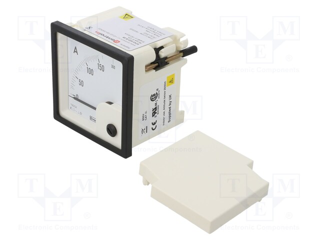 Meter: panel; analogue; 0/150÷300A; True RMS; Iin: 0-5/10A; 50÷60Hz