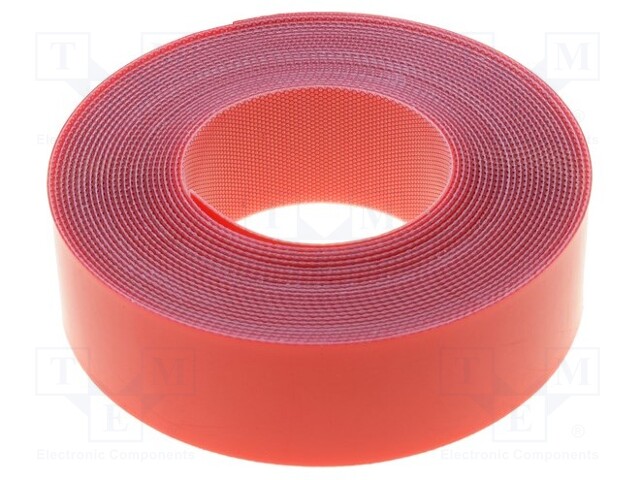 Tape: velcro; W: 25mm; L: 5m; D: 0.25mm; acrylic; transparent