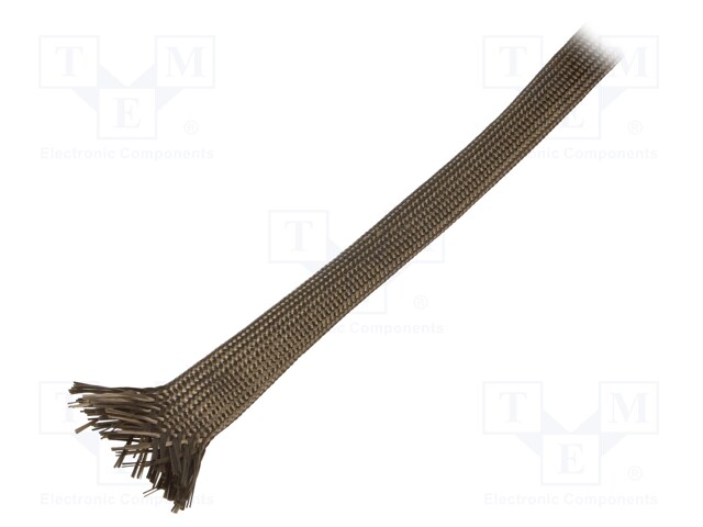 Insulating tube; Mat: basalt fibre; khaki; -260÷560°C; Øint: 10mm