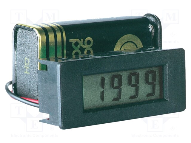 Voltmeter; digital,mounting; VDC: 0÷199,9mV; VDC accuracy: ±0,5%