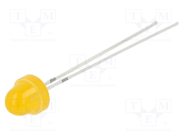 LED; 5mm; orange; 150÷220mcd; 100°; 20mA; 1.8÷2.6V; Front: convex