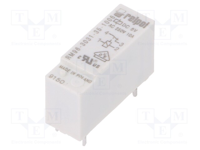 Relay: electromagnetic; SPST-NC; Ucoil: 6VDC; 8A/250VAC; 8A/24VDC