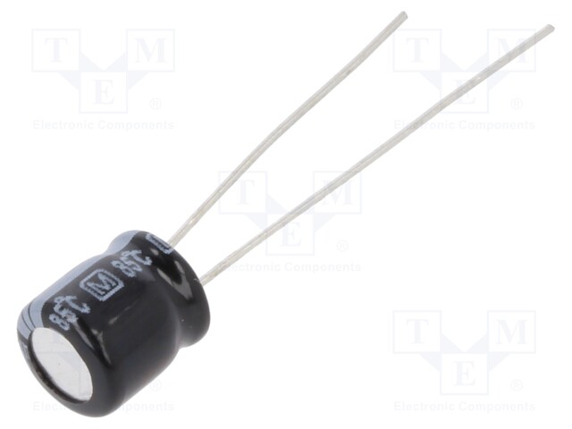 Capacitor: electrolytic; THT; 100uF; 16VDC; Ø6.3x7mm; Pitch: 2.5mm