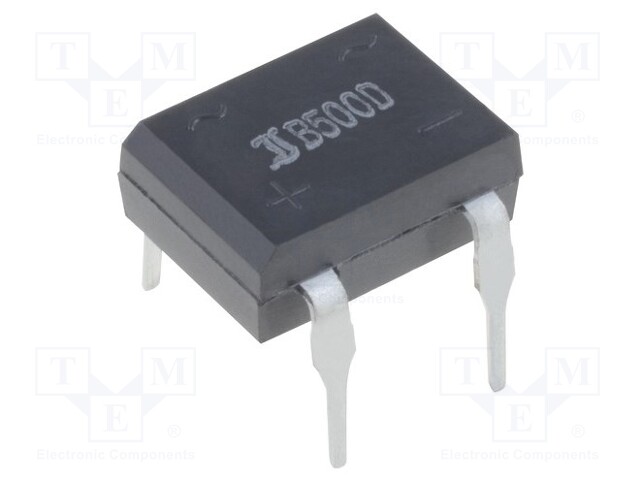 Single-phase bridge rectifier; Urmax: 1kV; If: 1A; Ifsm: 40A; DIL