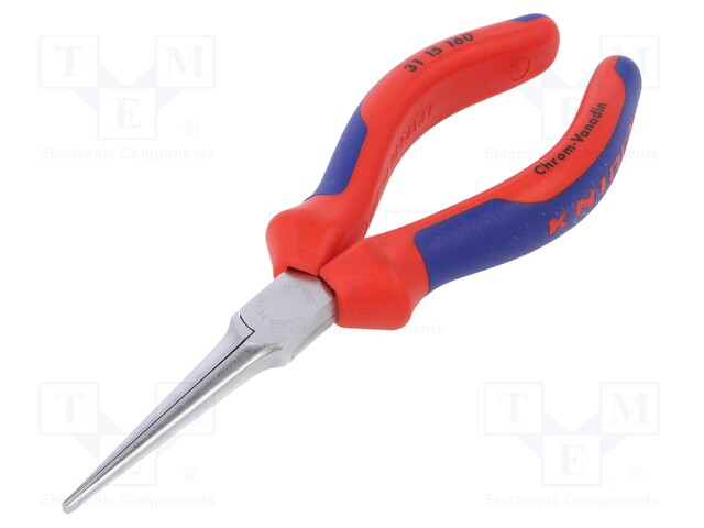 Pliers; half-rounded nose,elongated; Pliers len: 160mm