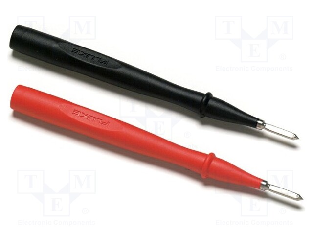 Test probe; 10A; 1kV; red and black; Features: flat tips