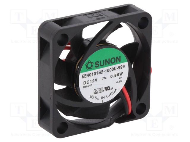 Fan: DC; axial; 12VDC; 40x40x10mm; 11.99m3/h; 23dBA; slide bearing