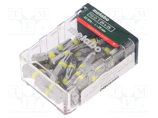 Screwdriver bit; Torx®; TX20; Overall len: 25mm; 25pcs.