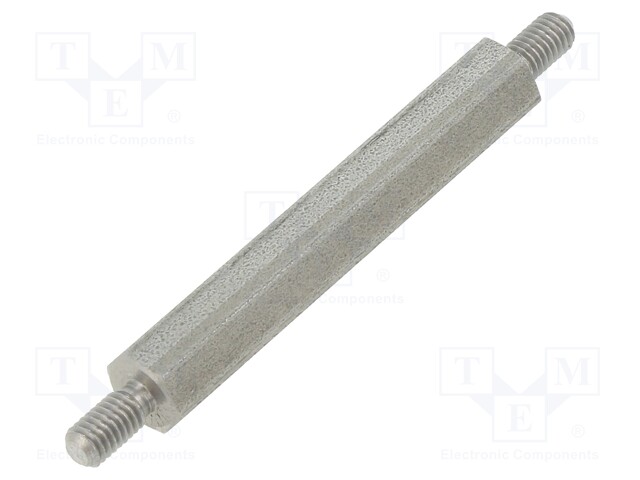 Screwed spacer sleeve; 35mm; Ext.thread: M3; hexagonal