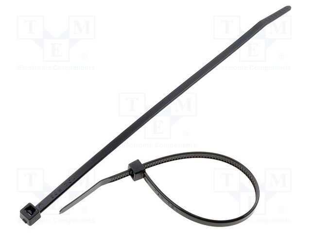 Cable tie; L: 150mm; W: 3.5mm; polyamide; 135N; black; Ømax: 35mm