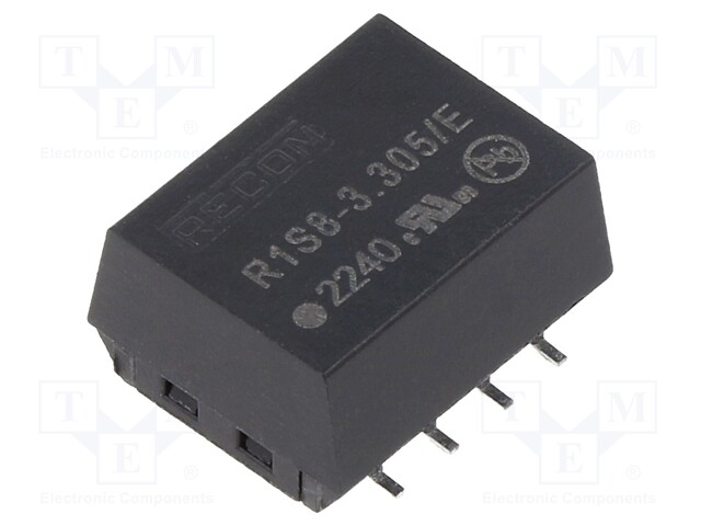 Converter: DC/DC; 1W; Uin: 2.97÷3.63V; Uout: 5VDC; Iout: 200mA; SMD