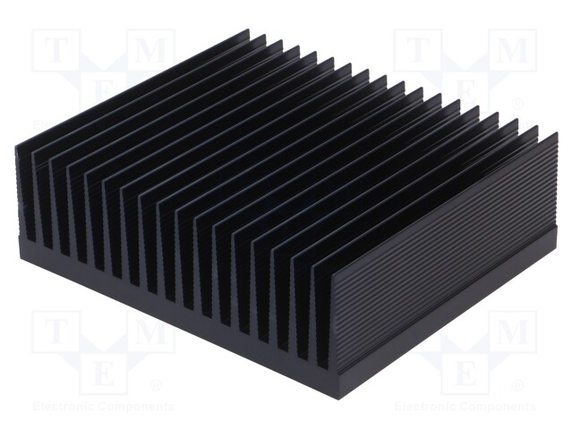 Heatsink: extruded; grilled; black; L: 200mm; W: 233mm; H: 74mm