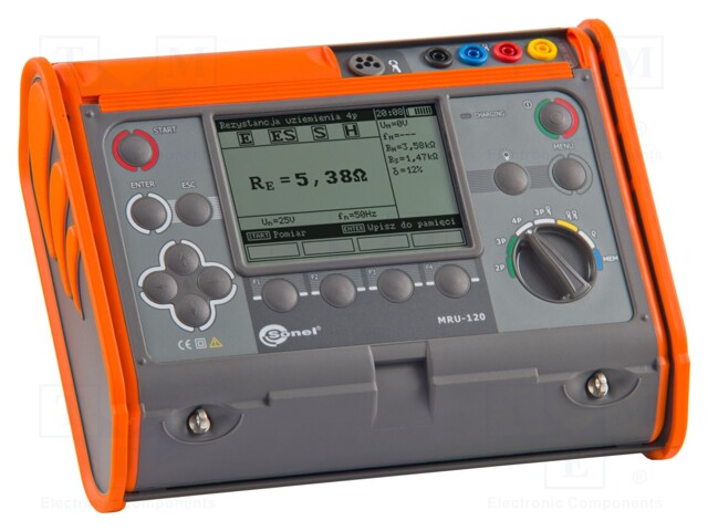 Meter: grounding resistance; LCD,with a backlit; 200mA; 0÷19.9kΩ