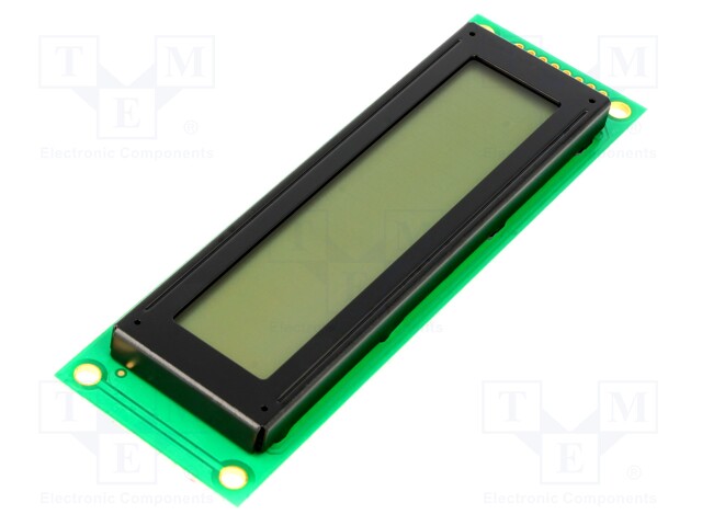 Display: LCD; alphanumeric; FSTN Positive; 20x2; 116x37x12mm; LED