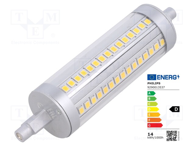 LED lamp; neutral white; R7S; 230VAC; 2000lm; 14W; 4000K; CRImin: 80