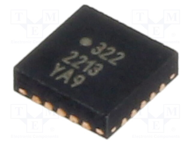 IC: AVR microcontroller; EEPROM: 256B; SRAM: 3kB; Flash: 32kB; Cmp: 1