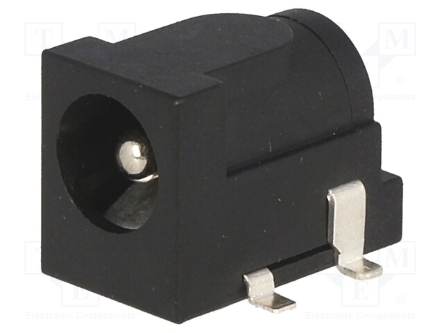 Socket; DC supply; male; 5,5/2,5mm; 5.5mm; 2.5mm; SMT; 2A; 12VDC