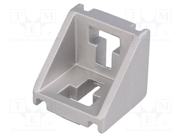 Angle bracket; for profiles; Width of the groove: 10mm; W: 43mm