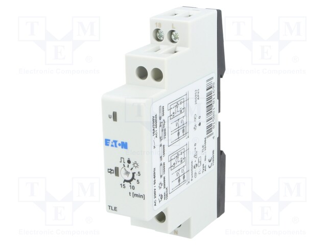 Staircase timer; IP20; 230VAC; SPST-NO; 17.5x87x60mm; DIN; 16A