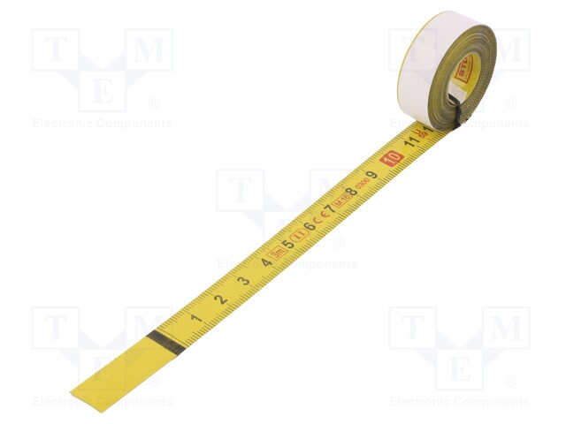 Measuring tape; L: 3m; Width: 13mm; Enclos.mat: steel