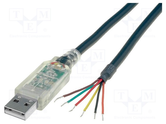 Module: cable integrated; USB; USB A; V: lead; UI/O: 1,8÷5,25 V