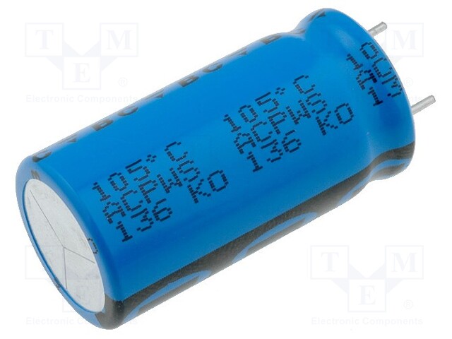 Capacitor: electrolytic; low impedance; THT; 1000uF; 50VDC; ±20%